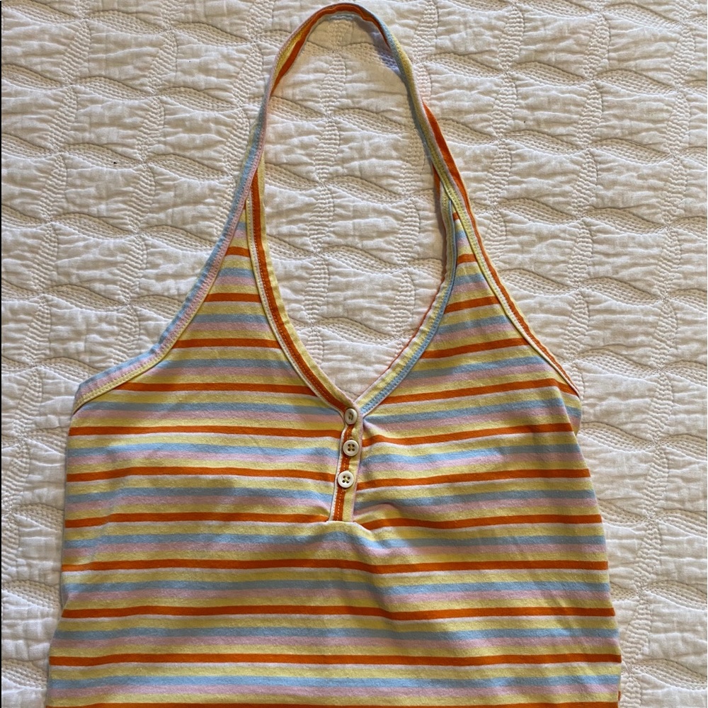 pacsun multicolored halter top